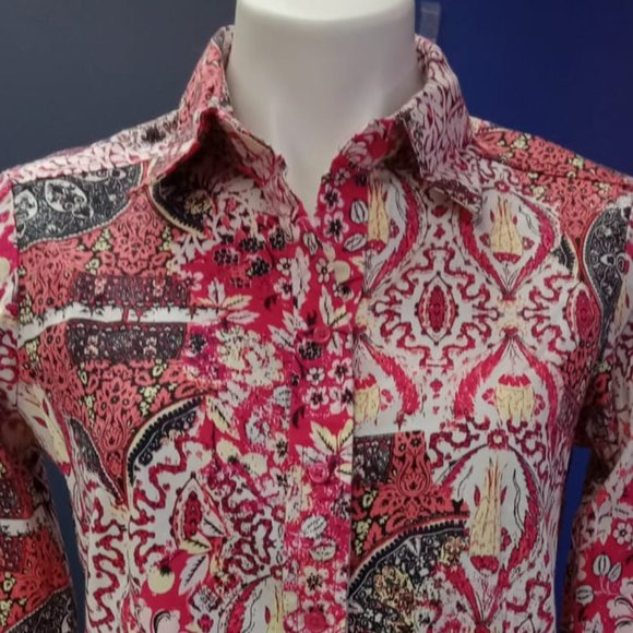 PRINT BLOUSE - Picture 4 of 7